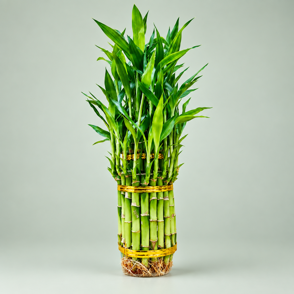 Lucky Bamboo 3 Tier Tower on a soft pale gray-green background